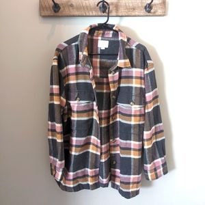 Pink and Grey Fleece Flannel